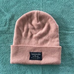 Pink A&F beanie